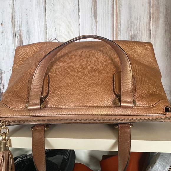 Authentic Gucci soho two way bag satchel crossbody Japan exclusive rose gold. - Picture 3 of 16